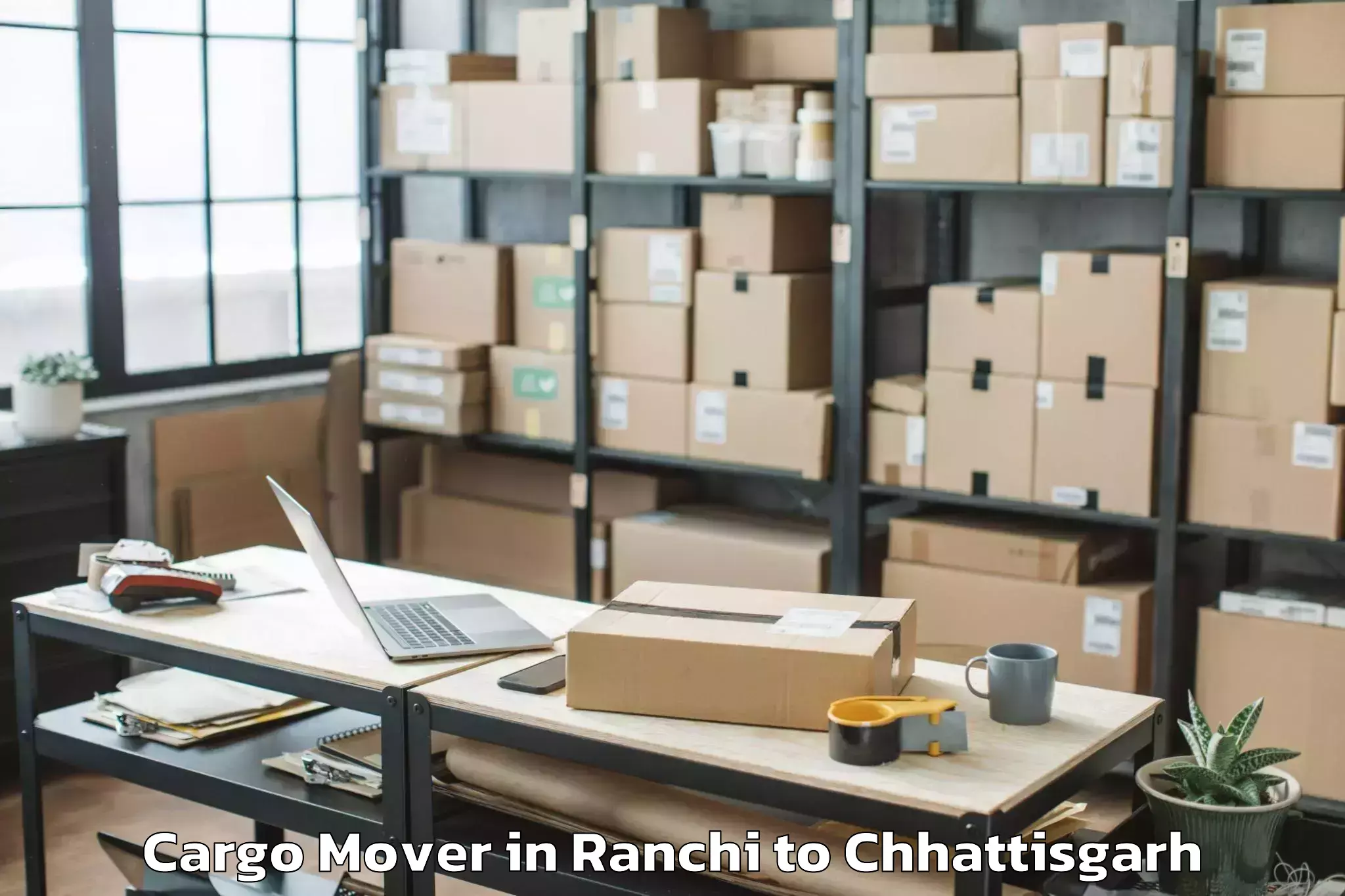 Easy Ranchi to Icfai University Raipur Durg Cargo Mover Booking